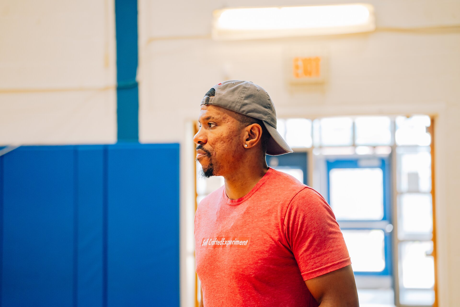 Community basketball event with youth athletes